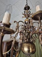 Vintage luchter  gedecoreerd met vissen, Huis en Inrichting, Lampen | Kroonluchters, Ophalen of Verzenden