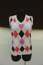 Brax knitwear spencer 38 beige ,roze ruit, Overige merken, Gebruikt, Ophalen of Verzenden, Kleding