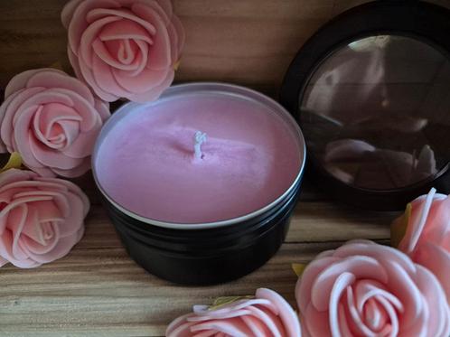 Pink Roses Geurkaars, Huis en Inrichting, Woonaccessoires | Kandelaars en Kaarsen, Nieuw, Minder dan 25 cm, Overige materialen