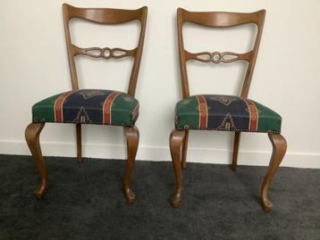 Vintage: Klassiek Queen Ann eetkamerstoelen - 4 stuks beschikbaar voor biedingen