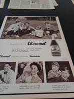Advertentie van Nutricia Chocomel hou je glas 1957, Verzamelen, Merken en Reclamevoorwerpen, Ophalen of Verzenden, Zo goed als nieuw