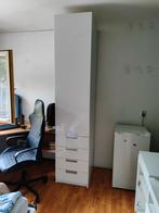 Witte Kast met Lades, Ophalen, 200 cm of meer, Zo goed als nieuw, 25 tot 50 cm