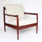 Vintage palissander hout fauteuil, Huis en Inrichting, Fauteuils, Minder dan 75 cm, Gebruikt, Hout, 50 tot 75 cm