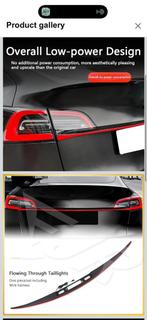 Tesla model 3 2019/2022 - led achterlicht (full led strip), Auto-onderdelen, Verlichting, Ophalen of Verzenden, Nieuw