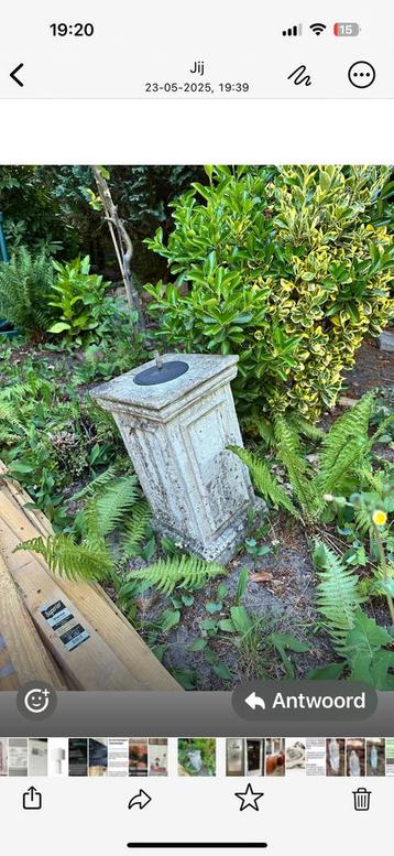 Sokkel voor zonnewijzer beschikbaar voor biedingen
