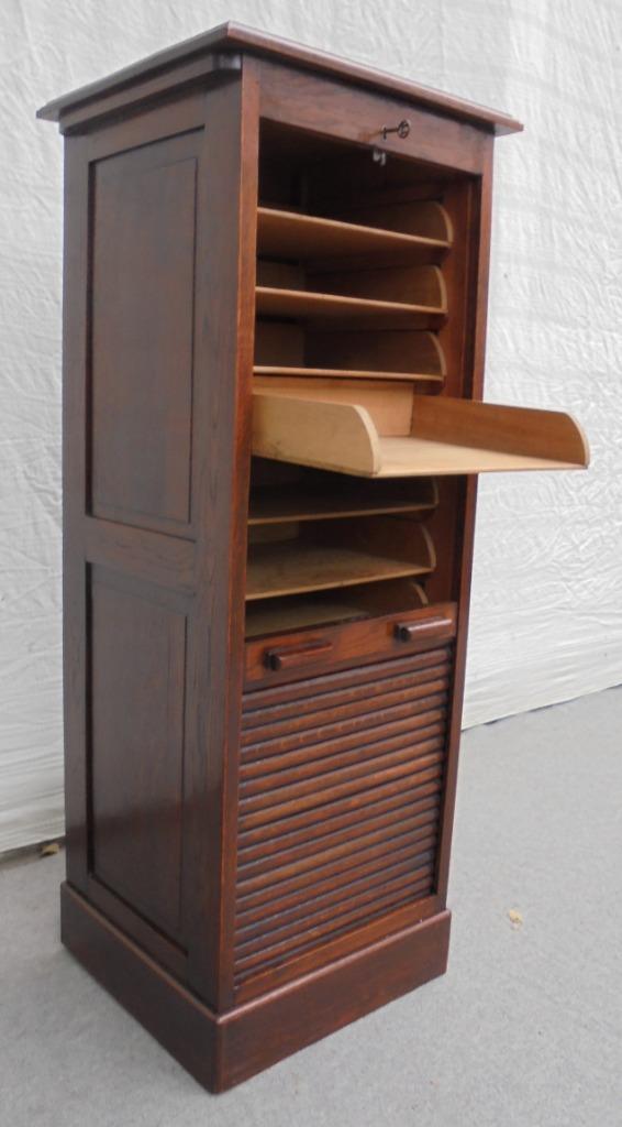rolluikkast archiefkast muziekkast ladekast, Antiek en Kunst, Antiek | Meubels | Kasten, Ophalen of Verzenden
