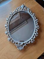 Vintage spiegel, Ophalen of Verzenden, Ovaal, Minder dan 50 cm, Minder dan 100 cm