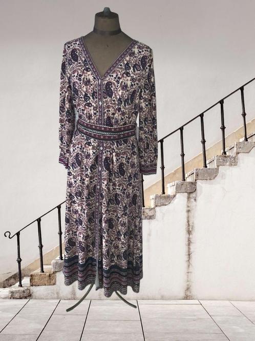 Jurk K-Design xl, Kleding | Dames, Jurken, Zo goed als nieuw, Maat 46/48 (XL) of groter, Blauw, Onder de knie, Verzenden