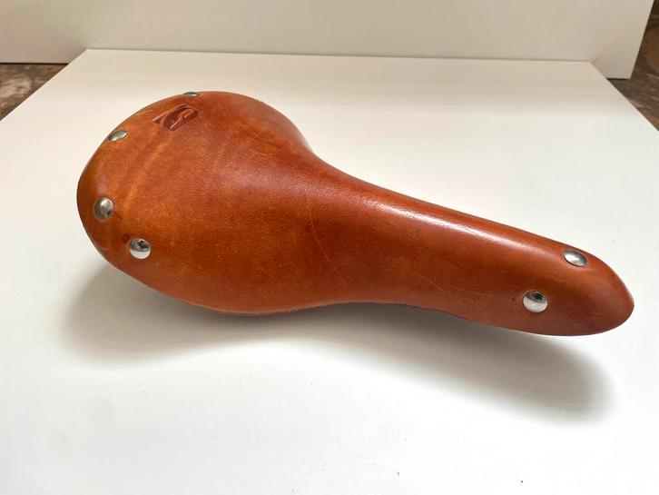 Republic dutch tournee no2 honey lederen leren zadel, Fietsen en Brommers, Fietsonderdelen, Zo goed als nieuw, Algemeen, Zadel