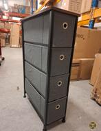 Relaxdays ladekast, 4 stoffen lades, industrieel design, opb, 5 laden of meer, Zo goed als nieuw, Minder dan 100 cm, 25 tot 50 cm