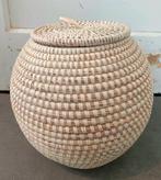 Mand | Opberg mand | Interieur | Handgemaakt | Senegal, Mand, Rond, Nieuw, Ophalen of Verzenden