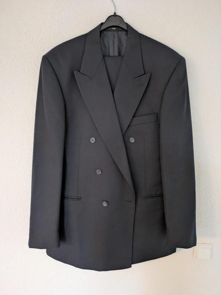 Kostuum Marineblauw maat 110 (lengtemaat), Kleding | Heren, Kostuums en Colberts, Zo goed als nieuw, Overige maten, Blauw, Ophalen of Verzenden