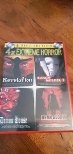 4x extreme horror, Cd's en Dvd's, Dvd's | Horror, Ophalen of Verzenden, Zo goed als nieuw, Vanaf 16 jaar