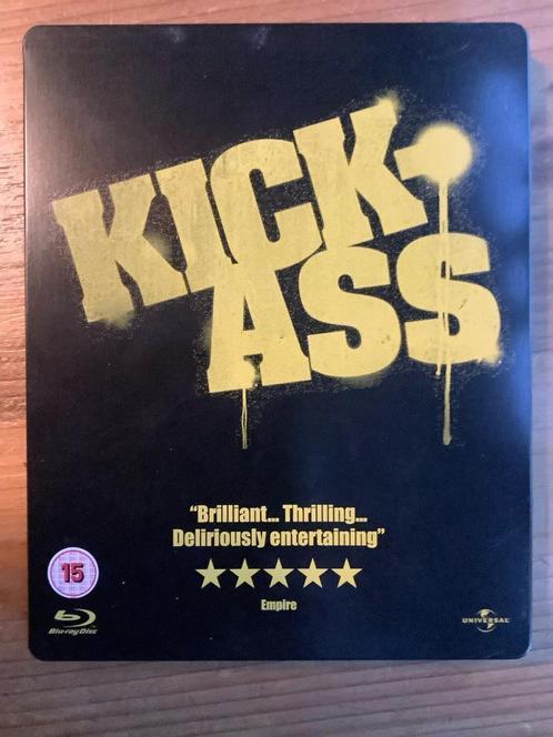 Kick-ass - 3 disc steelbook, Cd's en Dvd's, Blu-ray, Nieuw in verpakking, Actie, Ophalen of Verzenden