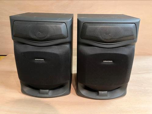 Grundig boekenplank speakers, Audio, Tv en Foto, Luidsprekers, Zo goed als nieuw, Front, Rear of Stereo speakers, Minder dan 60 watt
