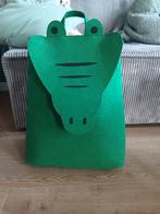 Groene krokodil tas, Ophalen of Verzenden, Zo goed als nieuw, Geen merk