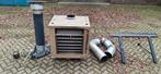 Heater aardgas met dakdoorvoer, thermostaat etc, Huis en Inrichting, Kachels, Ophalen, Gas, Gaskachel