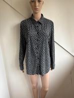 Studio Anneloes travelstof blouse mt 42 XL zwart wit sterren, Kleding | Dames, Blouses en Tunieken, Studio Anneloes, Zwart, Maat 42/44 (L)