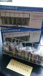 Kruidenrekje kruidenpotjes RVS nieuw 2 stuks, Huis en Inrichting, Ophalen of Verzenden, Nieuw