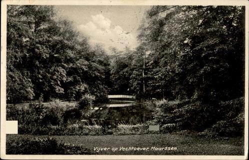 Maarssen Vijver op Vechtoever st 1936, Verzamelen, Ansichtkaarten | Nederland, Gelopen, Utrecht, 1920 tot 1940, Verzenden