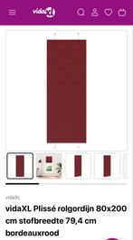 Vida XL Plissé Gordijn Bordeaux - Nieuw in doos, Ophalen, Nieuw