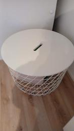 Bijzettafel opbergtafel Ikea, Minder dan 55 cm, Rond, Zo goed als nieuw, Ophalen