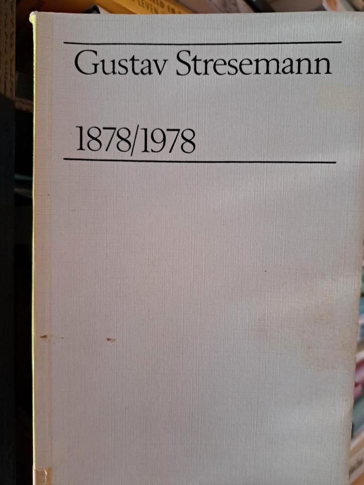 GUSTAV STRESEMANN 1878-1978, Boeken, Geschiedenis | Wereld, Gelezen, Europa, Ophalen of Verzenden
