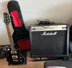 Marshall MG101CFX Gitaarversterker + elektrische gitaar, Muziek en Instrumenten, Ophalen, Gebruikt, Gitaar, 100 watt of meer
