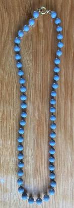 Grijze retro ketting 20 cm (enkel gemeten), Sieraden, Tassen en Uiterlijk, Ophalen of Verzenden, Zo goed als nieuw, Grijs, Kunststof