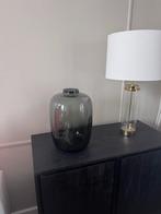 Smokey grijze vaas - 38 cm hoog, Ophalen, Zwart, Minder dan 50 cm, Glas