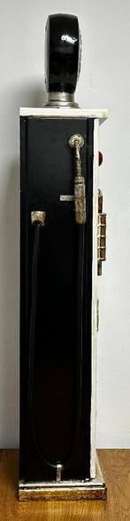 Benzinepomp kast zwart wit route 66 van hout decoratie deco, Info@deconoord.nl, Deco Noord, Nieuw, Ophalen of Verzenden