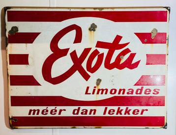 Emaille reclamebord van Excota limonade beschikbaar voor biedingen