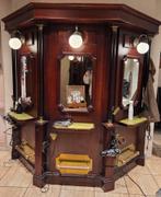 Compleet Antiek Kappersinterieur met Koper, Ophalen