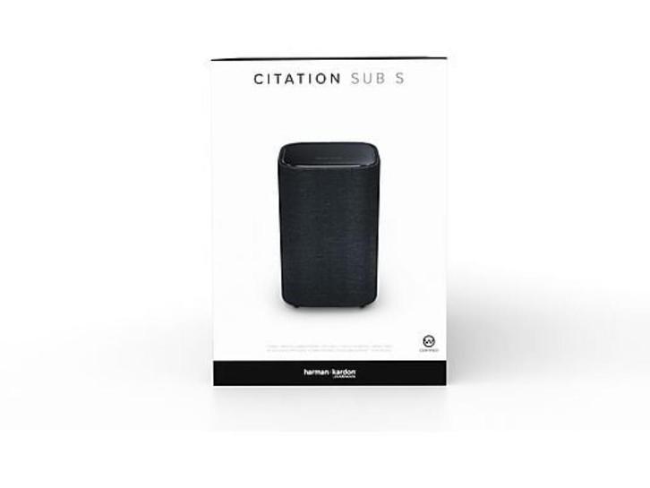 HARMAN KARDON Citation Sub S Zwart Nieuw met GARANTIE, Audio, Tv en Foto, Soundbars, Nieuw, Ophalen of Verzenden