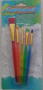 Penselenset, 5 verschillende maten, Hobby en Vrije tijd, Schilderen, Ophalen of Verzenden, Nieuw, Penseel of Kwast