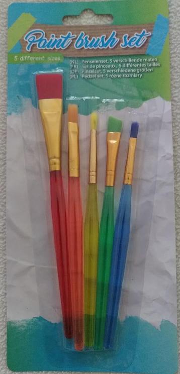 Penselenset, 5 verschillende maten beschikbaar voor biedingen