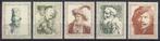 Nederland NVPH nr 671/5 ongebruikt Rembrandt 1956, Verzenden, Na 1940, Postfris