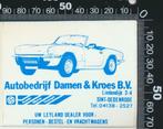 Sticker: Autobedrijf Damen en Kroes - Leyland - Austin - Mor, Verzamelen, Stickers, Auto of Motor, Ophalen of Verzenden, Zo goed als nieuw