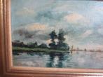 C Vredenburg (?) klassiek schilderij / water-landschap, Antiek en Kunst, Kunst | Schilderijen | Klassiek, Ophalen of Verzenden