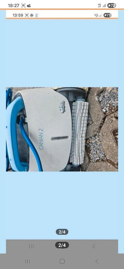 Zwembad robot DOLPHIN, Tuin en Terras, Zwembad-toebehoren, Zo goed als nieuw, Ophalen