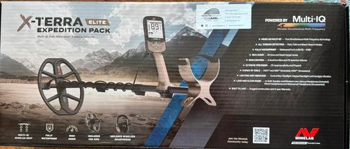 Minelab X-terra elite expedition pack niet gebruikt, Hobby en Vrije tijd, Metaaldetectors, Nieuw, Meer dan 30 cm, Minelab, Discriminatie metaaldetectie
