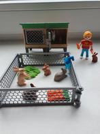 Playmobil 6140 konijnenhok compleet, Ophalen, Zo goed als nieuw