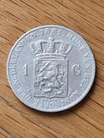 1 gulden 1865 Willem 3, Postzegels en Munten, Munten | Nederland, Ophalen of Verzenden, Koning Willem III, 1 gulden, Zilver