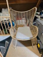 Tuinstoel bobbi wicker naturel karwei., Ophalen, Zo goed als nieuw