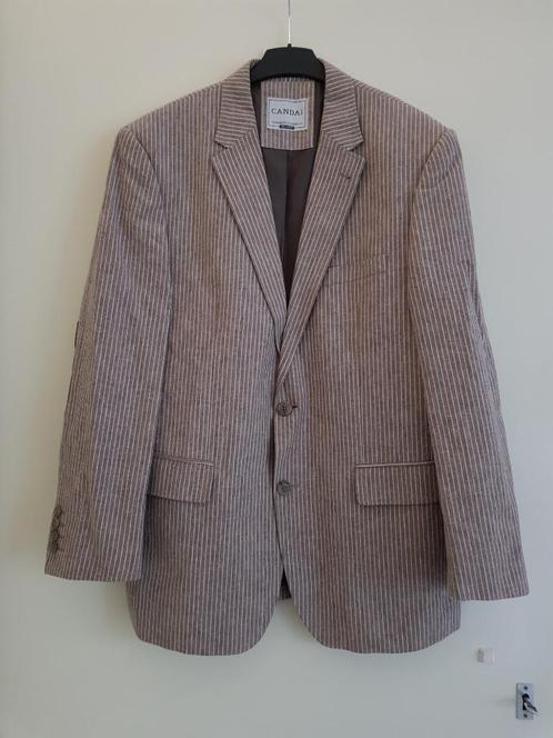 Colbert / jasje heren - mt 48 - Canda - linnen/katoen NIEUW, Kleding | Heren, Kostuums en Colberts, Nieuw, Maat 48/50 (M), Bruin