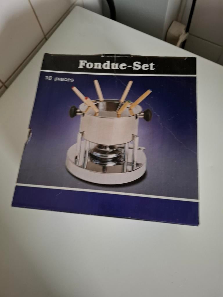 Fondueset - 1x gebruikt, Ophalen, Zo goed als nieuw, Brander, Fondueset