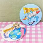 Vintage Thunderbirds buttons raket - figuur - figuren retro, Ophalen of Verzenden, Zo goed als nieuw