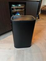 Z.g.a.n. Prullenbak met drukdeksel 60 liter Zwart, 40 liter of meer, Ophalen, Zo goed als nieuw, 50 tot 75 cm