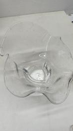 Ronde/Vierkante/Meer hoekige vaas/schaal - handgeblazen glas, Antiek en Kunst, Antiek | Glas en Kristal, Ophalen of Verzenden