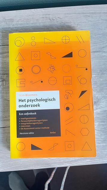 Het psychologisch onderzoek oefenboek beschikbaar voor biedingen